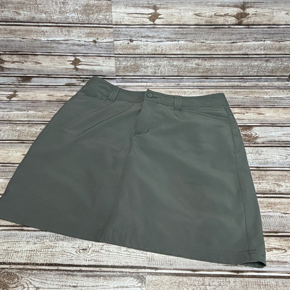 Eddie Bauer Skort Womens 4 Gray Outdoor Hiking Active Trail Skirt
